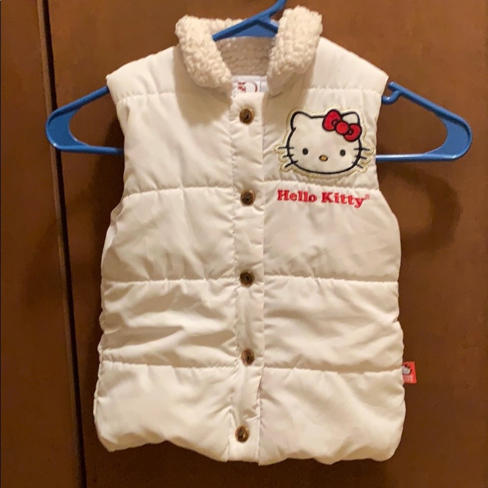 Girls Kitty Puffer Vest size XS - Picture 1 of 4